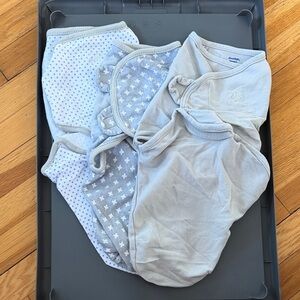 SwaddleMe Soft Gray and White Baby Wraps